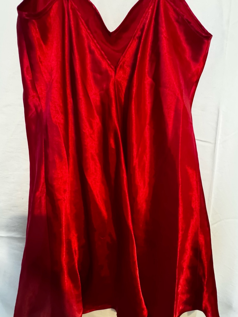 Delicates Red Satin Lined Garment - Picture 3 of 4
